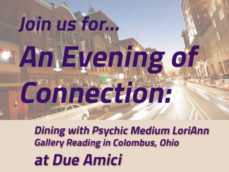 Dining with a Medium + Psychic — Thursday, October 24