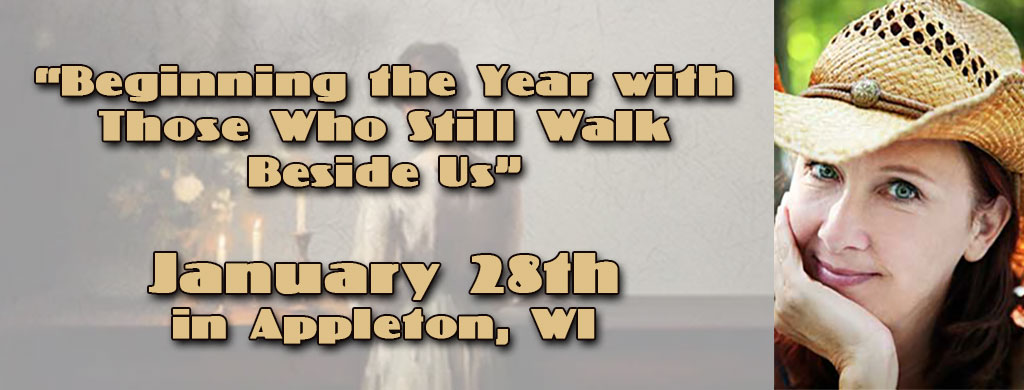 Psychic Medium LoriAnn presents gallery reading January 28, 2026, in Appleton, Wisconsin.