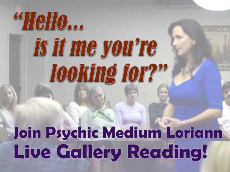 Psychic Medium Loriann in a Gallery Reading Appleton Wisconsin